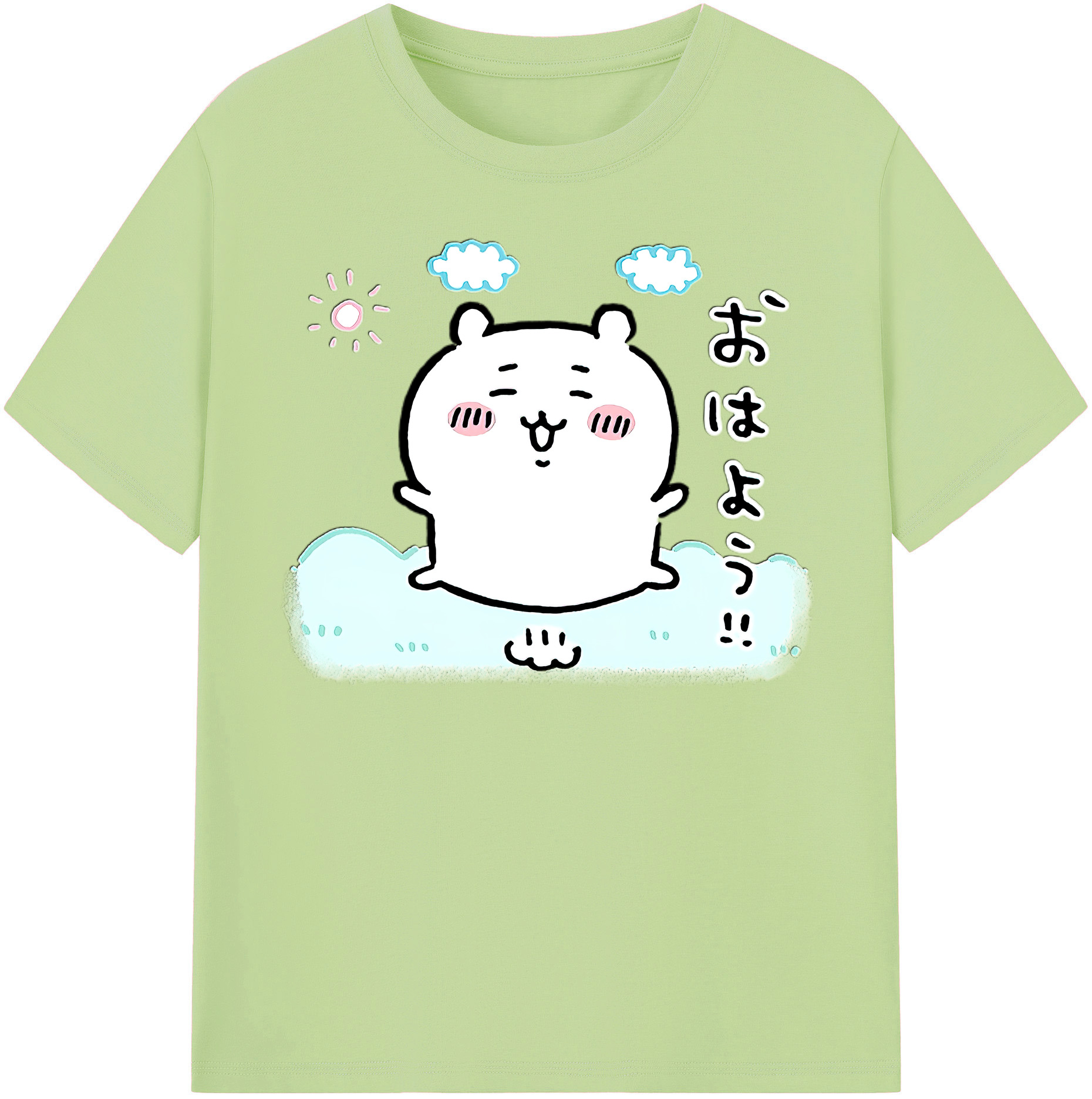 （画像用） ちいかわ ちいかわ Chii-kawa chiikawa 綿100％半袖Tシャツ（フロントプリント）